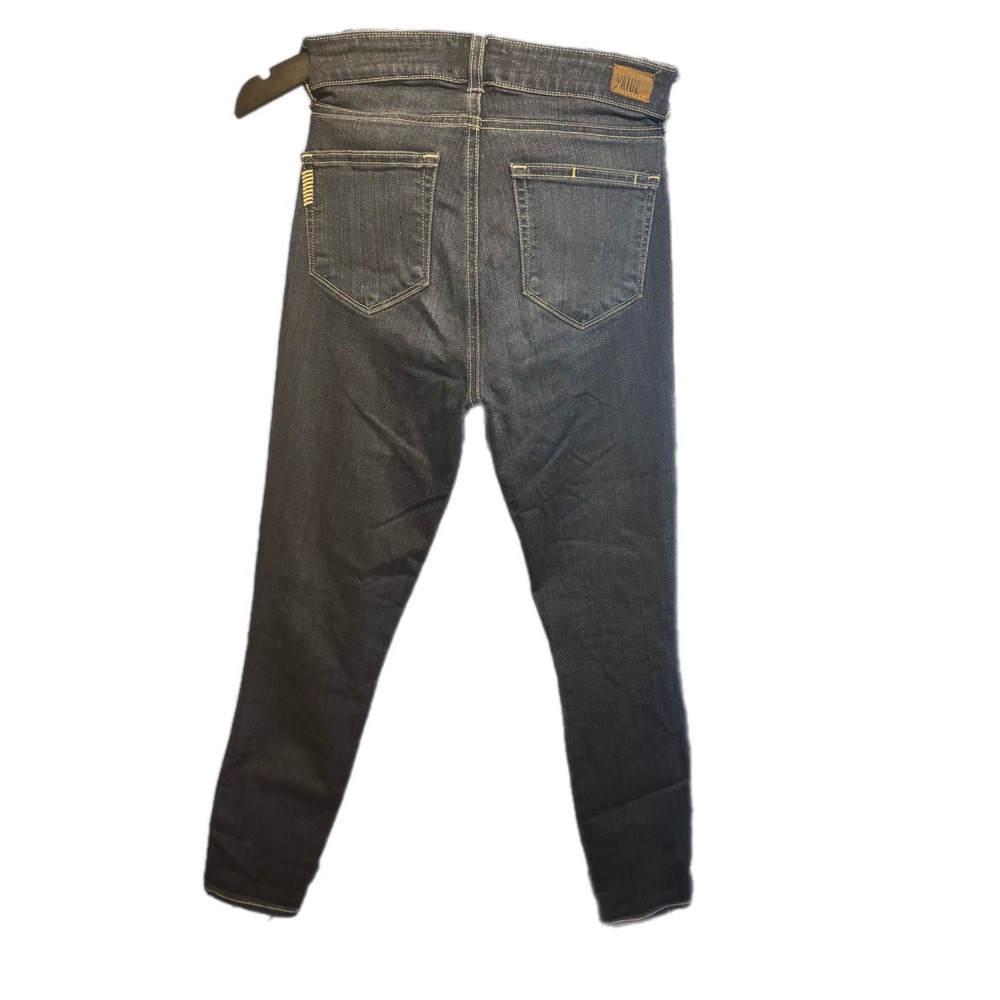 PAIGE Hoxton Ankle Skinny Jeans Dark Indigo High Rise Denim Womens Size 25 - Picture 6 of 7